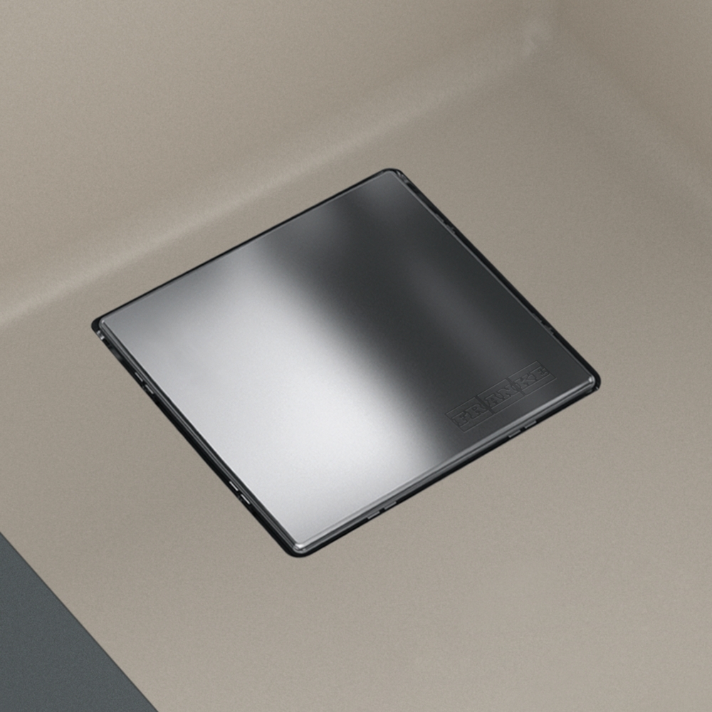Franke PKG110-14CH Peak Granite Single Bowl Sink Champagne