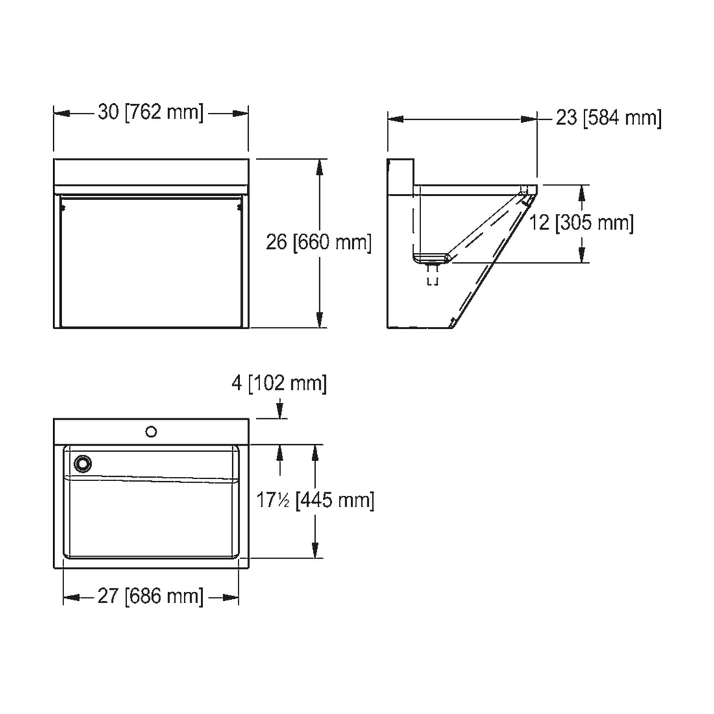 Franke SSU1-10 Scrub Sink Kit 16Ga 1- Mix-Lf 1- Hhf180-6L
