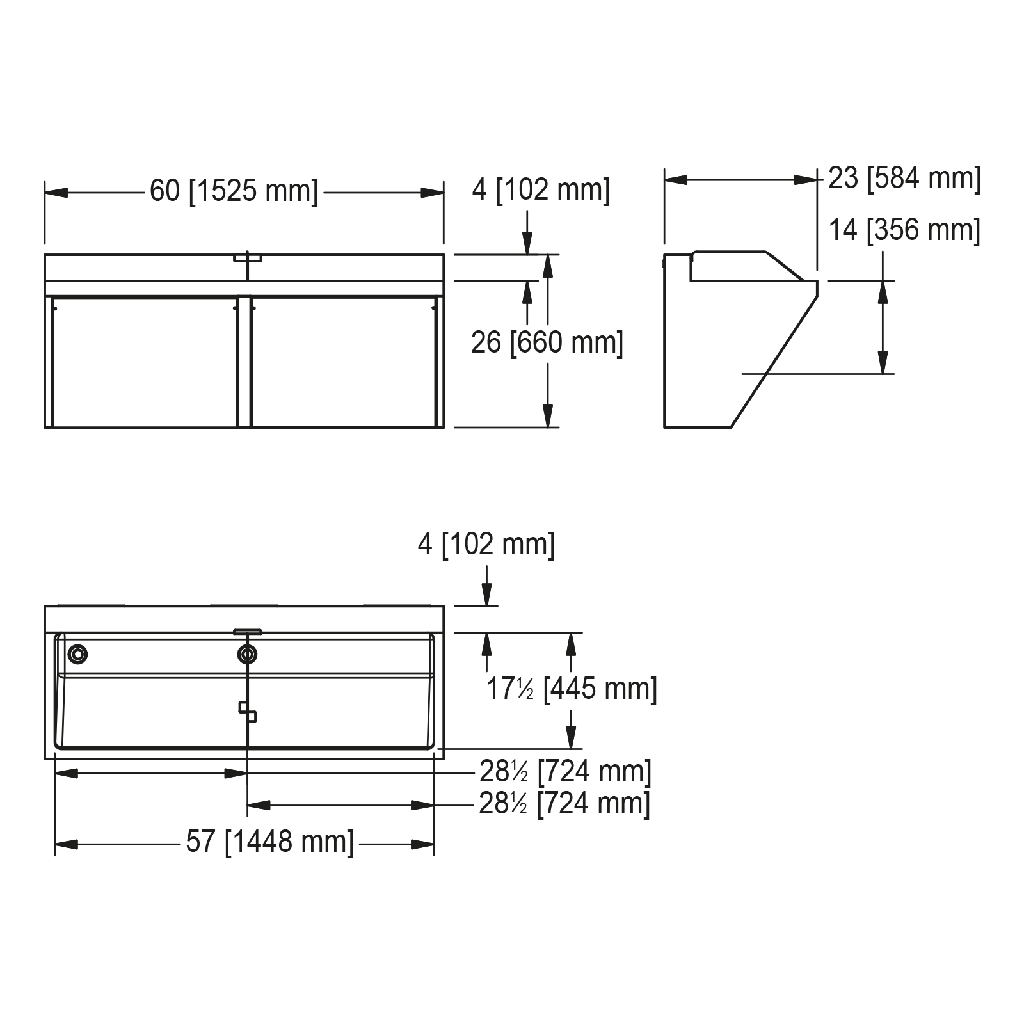Franke SSU2-00 Scrub Sink 16Ga