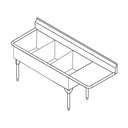 Franke STL2454L-1 Service Series 14 Gauge Triple Compartment