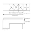 Franke STL2454L-1 Service Series 14 Gauge Triple Compartment