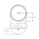 Franke V17-6 Vanity No Ledge 18 Gauge No Overflow