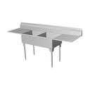 Franke WDL2448LR-1 World-Class Series 14 Gauge Double Compartment