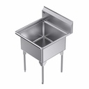 Franke WSL2424-1-2 World-Class Series 14 Gauge Single Compartment