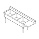 Franke WTL2472L-1 World-Class Series 14 Gauge Triple Compartment