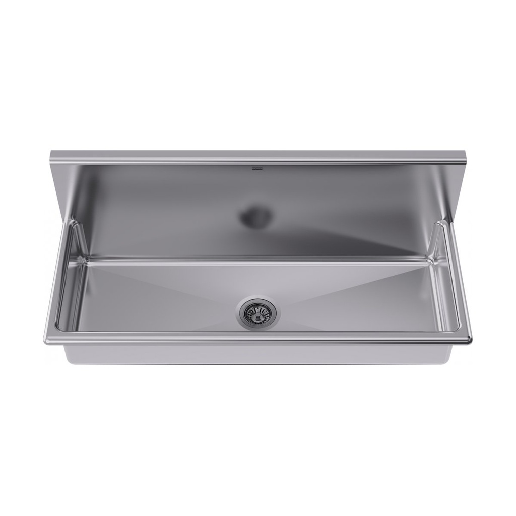 Franke WTS2048-1-2 Trough Heavy Duty Series 14Ga 48" Wide 2 Hole