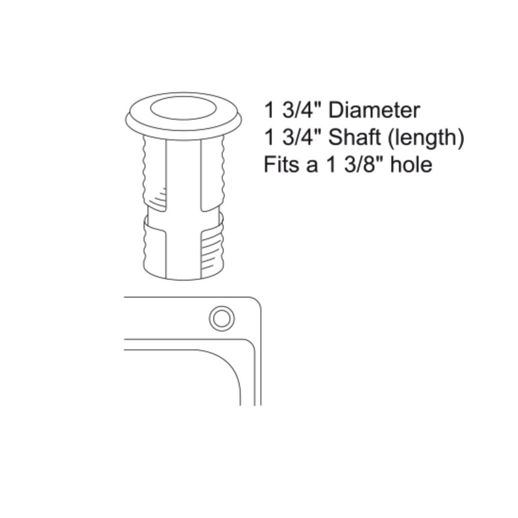 Franke WD3428C Round Disposer Air Switch Chrome