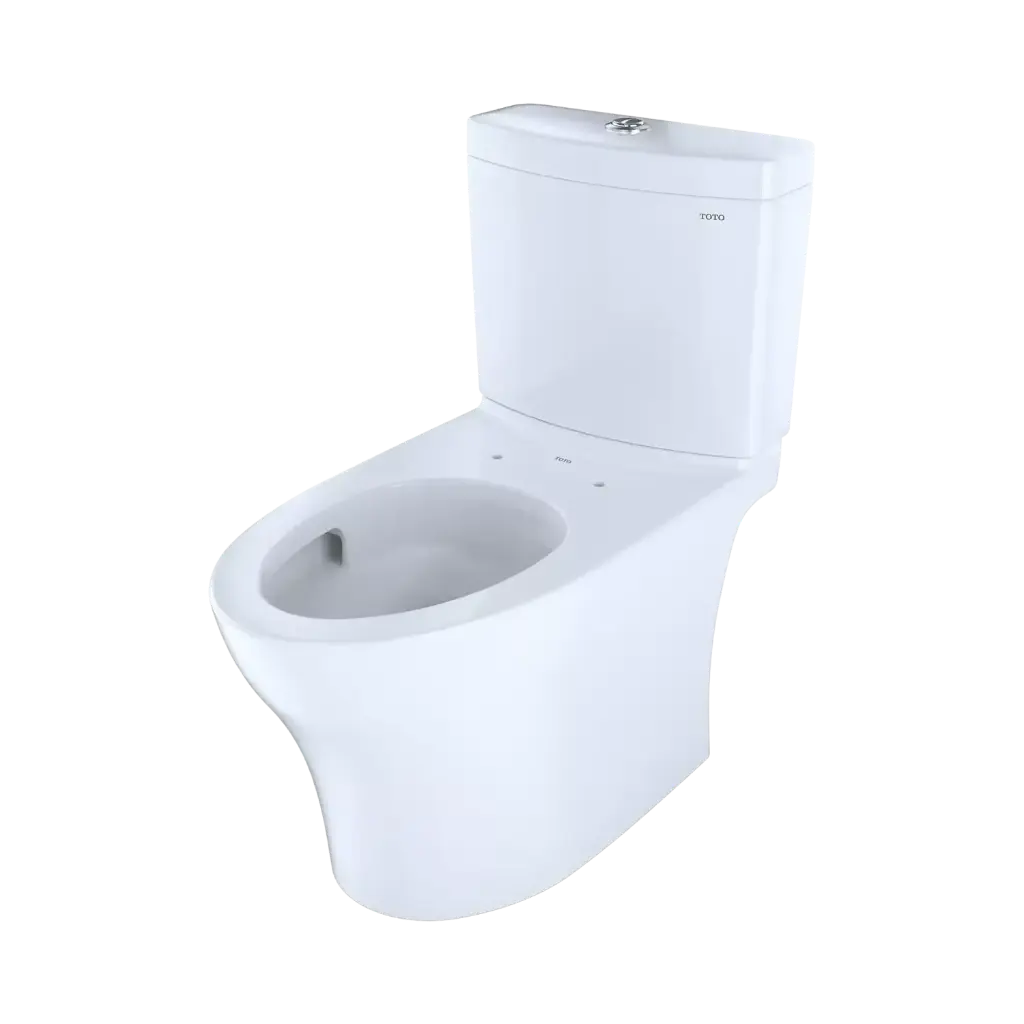 TOTO CST446CEMFGN#01 Aquia IV Two-Piece Elongated Dual Flush 1.28 and 0.9 GPF Toilet with CEFIONTECT Cotton White CST446CEMFGN#01