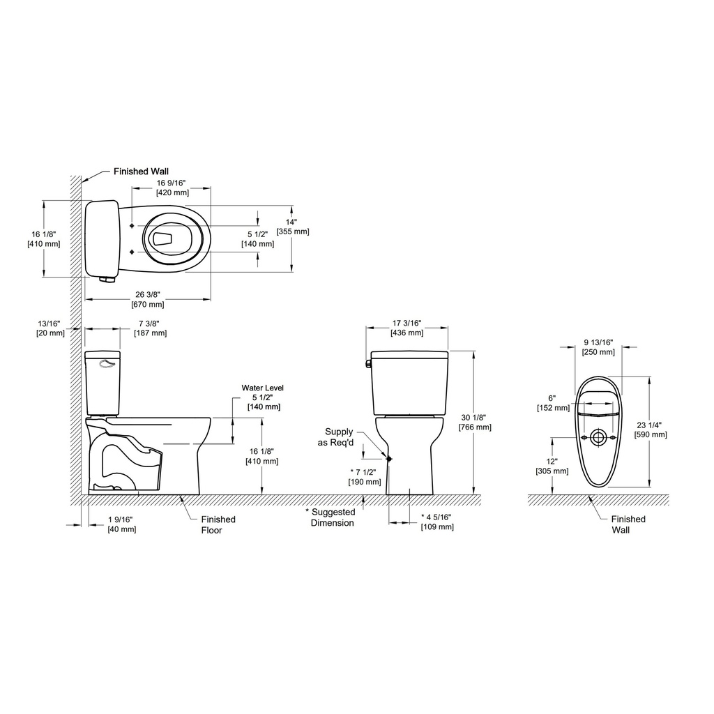 TOTO CST775CSFG#12 Drake 2Pc Round Front Toilet1.6Gpf Cefiontect Sedona Beige