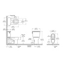 TOTO CST785CEFG#12 Drake Transitional Roundcefiontect Sedona Beige