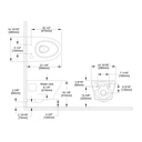 TOTO CWT4283346CMFG#MS Ep Wh Bowl W Washlet S2 1.28