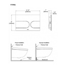 TOTO CWT9538CEMFG#MBL Neorest Wx1 Kit