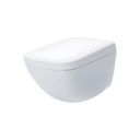 TOTO CWT9548CEMFX#01 WX2 Dual Flush 1.2 or 0.8 GPF Wall-Hung Toilet with Integrated Bidet Seat and ACTILIGHT Cotton White