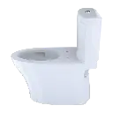 TOTO MS446124CEMFGN#01 Aquia IV Two-Piece Elongated Dual Flush 1.28 and 0.9 GPF Universal Height Toilet with CEFIONTECT WASHLET+ Ready Cotton White MS446124CEMFGN#01