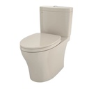 TOTO MS446124CEMFGN#03 Aquia IV Two-Piece Elongated Dual Flush 1.28 and 0.9 GPF Universal Height Toilet with CEFIONTECT WASHLET+ Ready Bone MS446124CEMFGN#03
