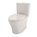 TOTO MS446124CEMGN#12 Aquia IV WASHLET+ Two-Piece Elongated Dual Flush 1.28 and 0.9 GPF Toilet with CEFIONTECT Sedona Beige MS446124CEMGN#12