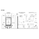 TOTO CWT4263446CMFG#MS S5 Wall Hung Toilet With Washlet Cotton