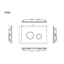 TOTO CWT427227CMFG#MS RP Compact Wall Hung Toilet With In-Wall Tank System