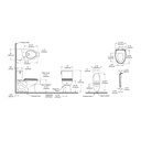 TOTO MS454124CUFRG#01 Drake Ii 1G With Ss124 Right Hand Trip Lever Cotton