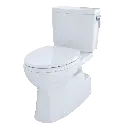 TOTO MS474124CUFRG#01 Vespin Ii 1G W/ Ss124 Right Hand Trip Lever Cotton