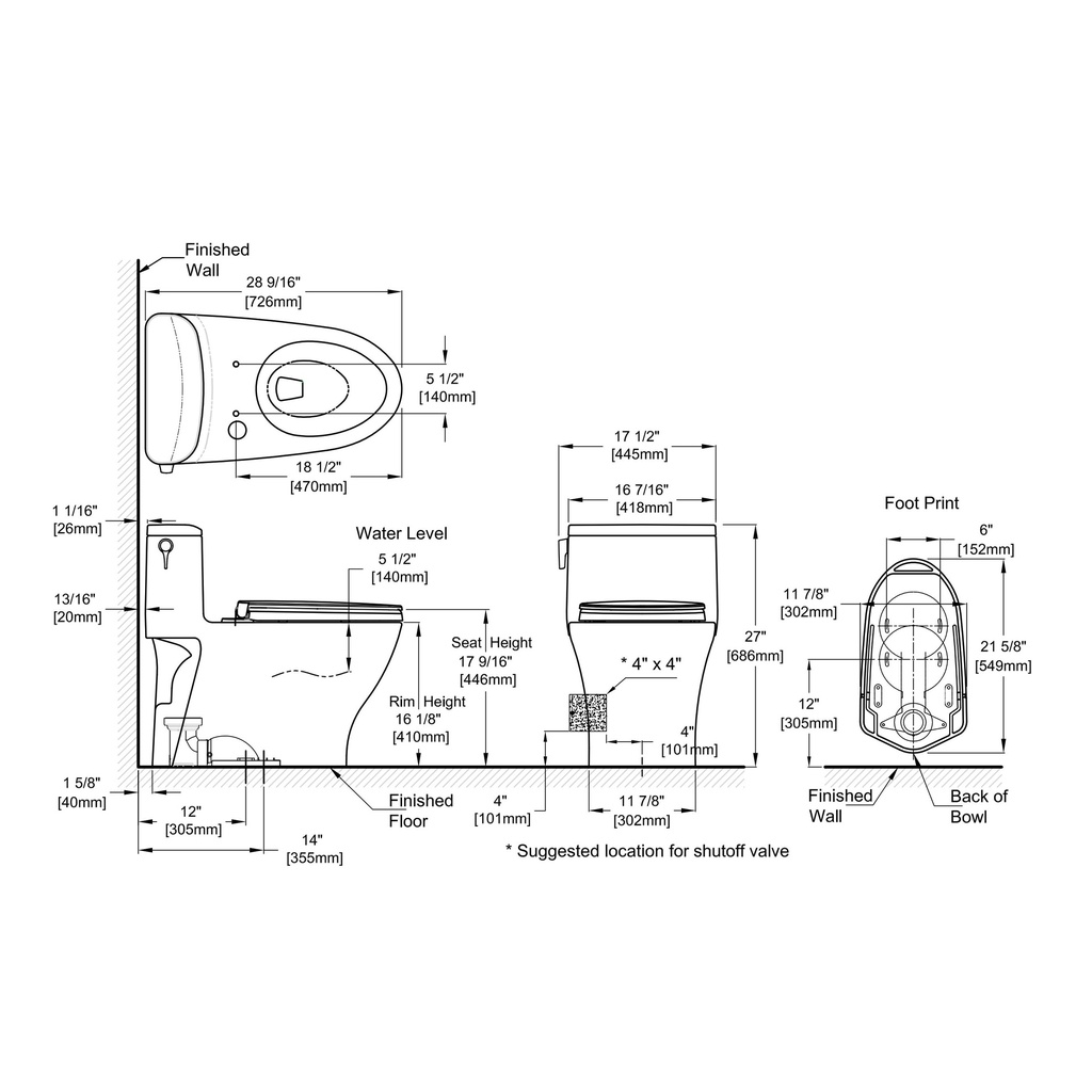 TOTO MS642124CEFG#12 Nexus 1Pc Toilet 1.28Gpf Sedona Beige