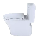 TOTO MS646124CEMFN#51 Aquia IV One-Piece Elongated Dual Flush 1.28 and 0.9 GPF Universal Height WASHLET+ Ready Toilet Ebony- MS646124CEMFN#51