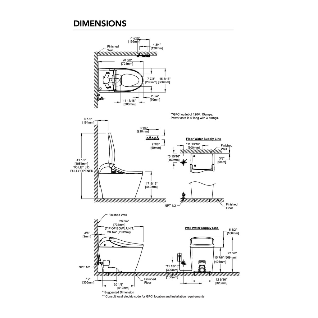 TOTO MS7631CEMFG#01 G5A Washlet Integrated Toilet