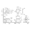 TOTO MS776124CSG#01 Drake 2Pc Toilet W/ Seat1.6Gpf Cefiontect Washlet +
