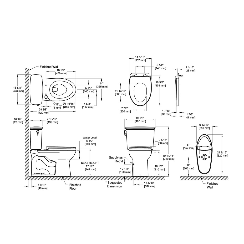 TOTO MS786124CEFG#01 Drake Transitional W/ Seat1.28Gpf Cefiontect Washlet +
