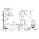 TOTO MW4364726CEMFGNA#01 2Pc Aquia Iv Cube W/ Washlet+S7 Autoflush (0.9 & 1.28 Gpf)