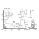 TOTO MW4364736CEMFGN#01 2Pc Aquia Iv Cube W/ Washlet+S7A (0.9 & 1.28 Gpf)