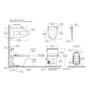 TOTO MW4424736CEFG#01 2Pc Nexus W/ Washlet+ S7A (1.28 Gpf)
