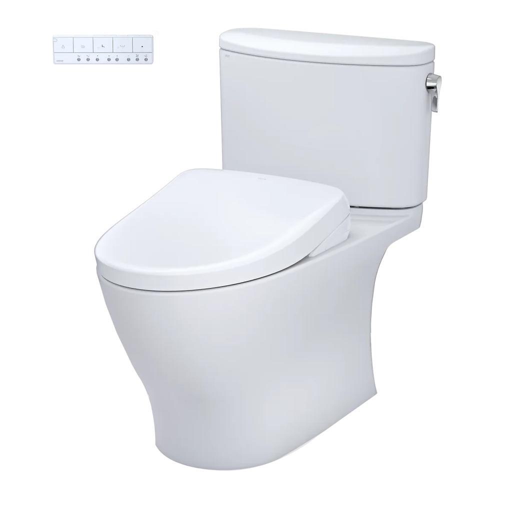 TOTO MW4424736CUFGA#01 2Pc Nexus 1G W/ Washlet+ S7A &Autoflush (1.0 Gpf)