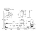 TOTO MW4464726CEMFGNA#01 2Pc Aquia Iv Uh W/ Washlet+ S7& Autoflush (0.9 & 1.28 Gpf)
