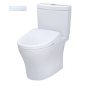 TOTO MW4464726CEMGNA#01 2Pc Aquia Iv Rh W/ Washlet+ S7& Autoflush (0.9 & 1.28 Gpf)