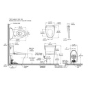 TOTO MW4484726CEMFGNA#01 2Pc Aquia Iv Arc W/ Washlet+ S7 & Autoflush (0.9 & 1.28 Gpf)