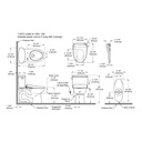 TOTO MW4544726CEFGA#01 Drake Ii W/ Washlet+ S7 & Autoflush (1.28 Gpf)