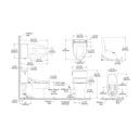 TOTO MW4724736CUFG#01 2Pc Glaston 1G W Washlet S7A -