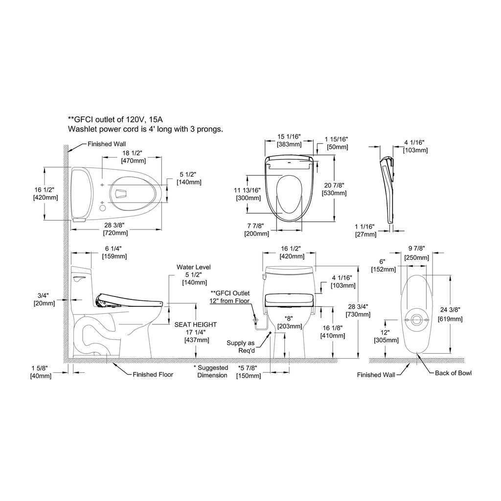 TOTO MW6044736CUFG#01 Ultramax Ii 1G W/ Washlet+ S7A(1.0 Gpf)
