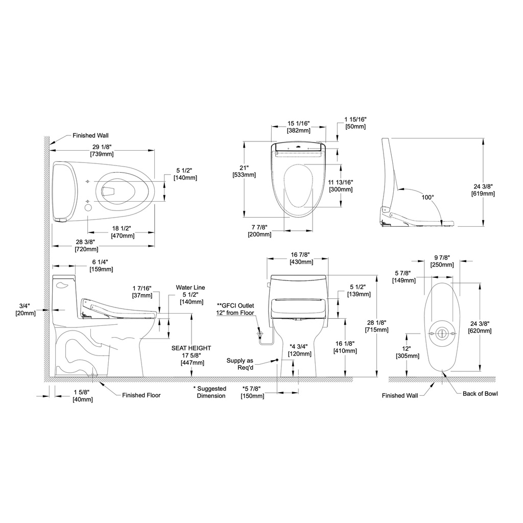 TOTO MW6084736CEFGA#01 Ultramax 1PC Toilet W/ S7A