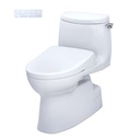 TOTO MW6144736CUFGA#01 Carlyle Ii 1G W/ Washlet+ S7A& Autoflush (1.0 Gpf)