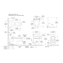 TOTO MW6243446CEFG#01 Legato W Washlet S5 1.28GPF