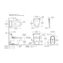TOTO MW6264726CEFG#01 Aimes W/ Washlet+ S7 (1.28 Gpf)