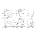 TOTO MW6724736CUFGA#01 1PC Redington 1G W Washlet S7A