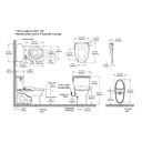 TOTO MW7864726CEGA#01 Drake Transitional Rh W/ Washlet+ S7 & Autoflush (1.28 Gpf)