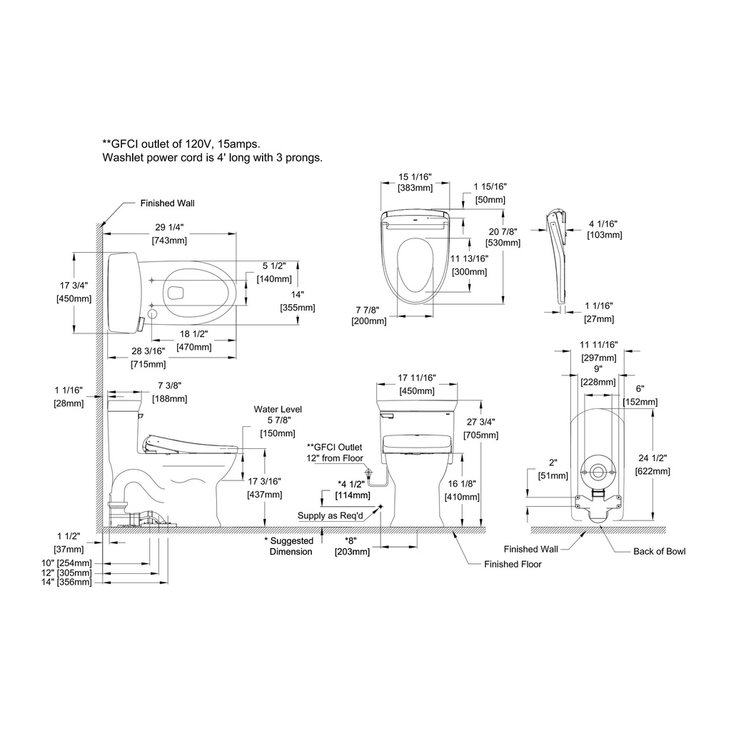 TOTO MW9644726CEFG#01 Soiree Uh One-Piece Toilet