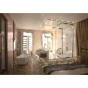 TOTO PJY1724PWEU#GW Flotation Freestanding Square Bathtub - Gloss White