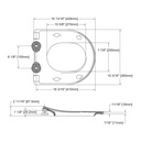TOTO SS227#01 Slim D-Shape Rp-C Sftclse Seat