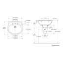 TOTO LHT241.4G#03 Supreme 4" Center Lav & Shrd W/ Cefiontect Glaze -Bone