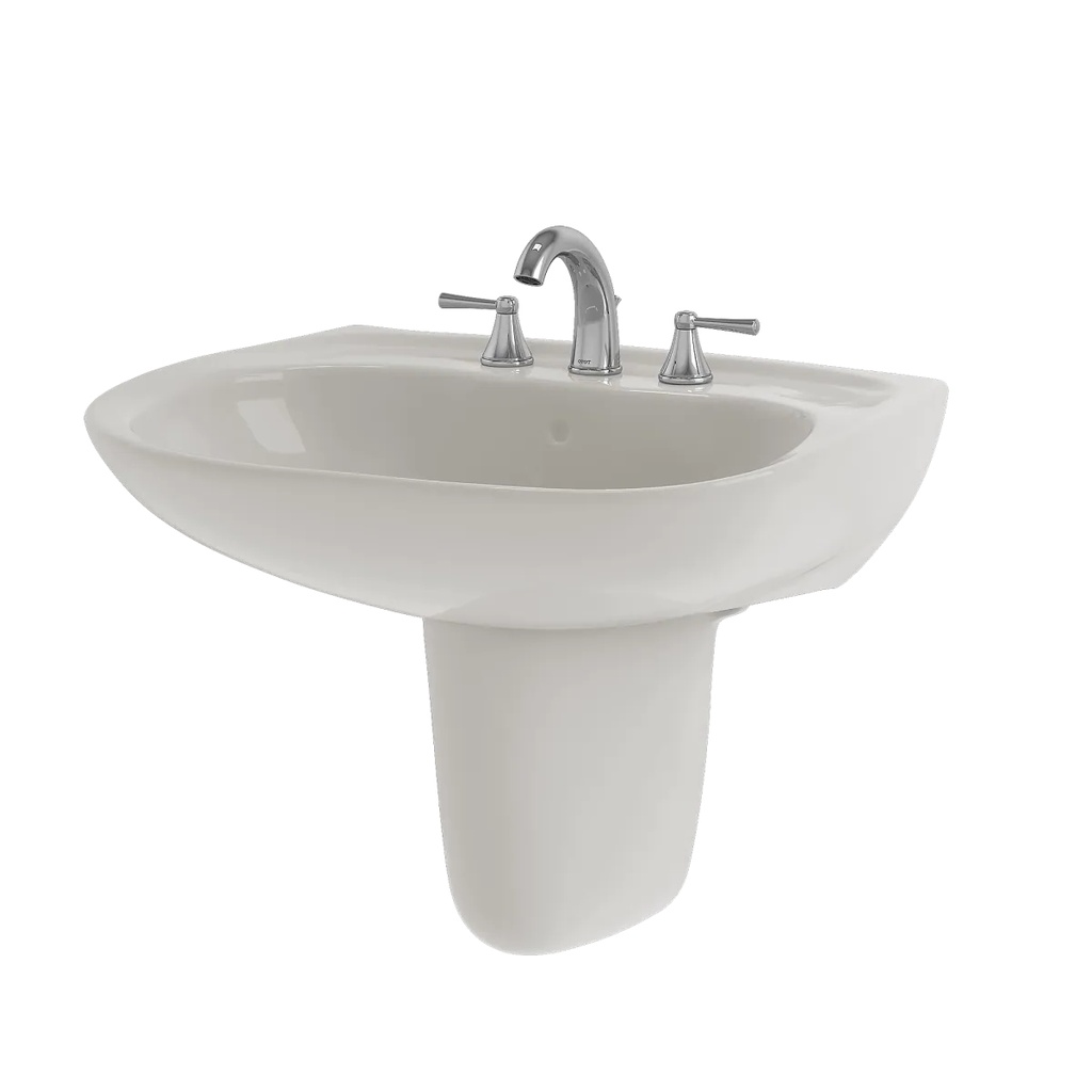 TOTO LHT242.8G#11 Prominence 8" Ctr Lav & Shrd W/ Cefiontect Glaze -C. White